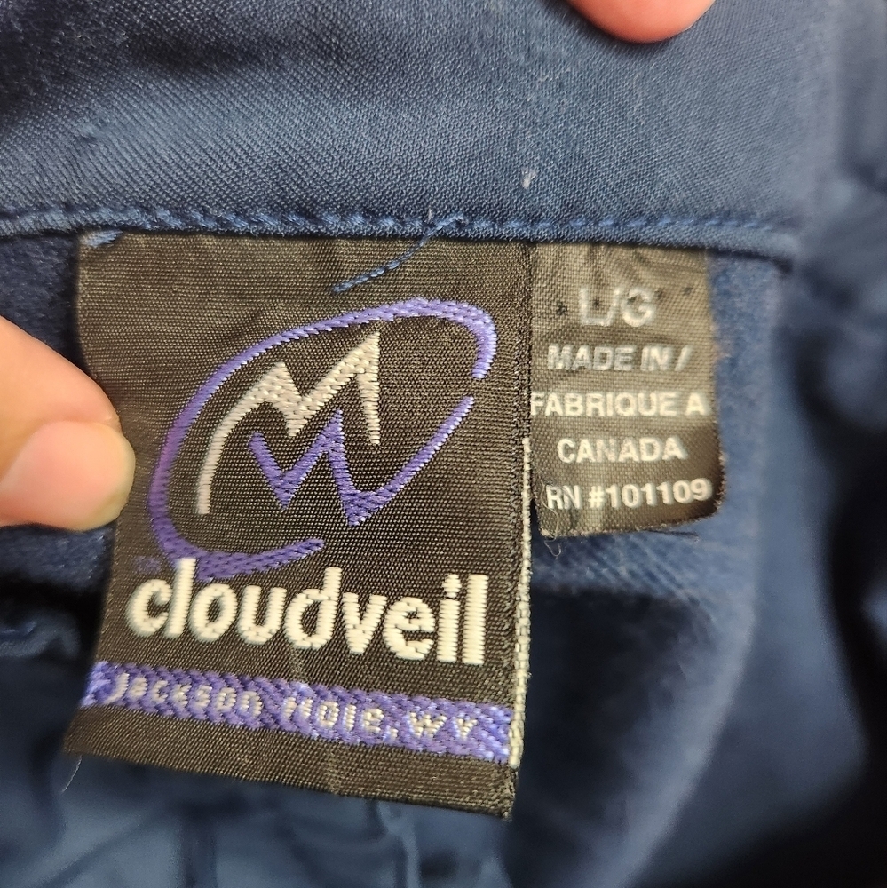 Cloudveil dark Blue men's lightweight ski pants size Large Winter snowboarding - Picture 10 of 15